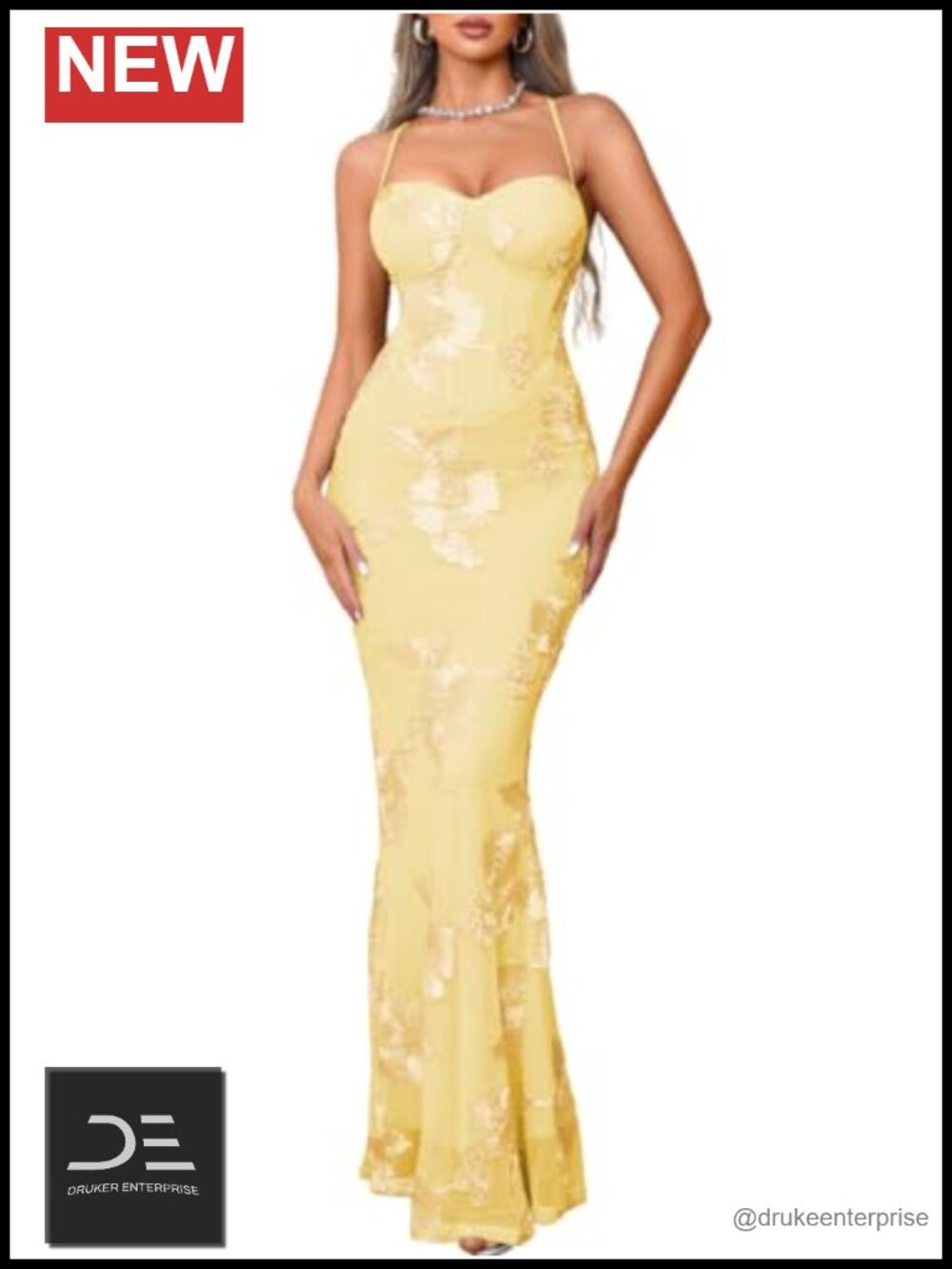 3D Floral Corset Prom Dress Mermaid Bodycon Formal Gown